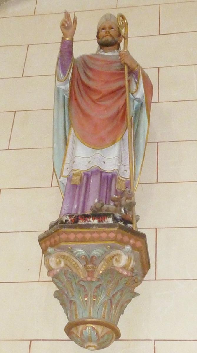 009 lanmeur eglise paroissiale statue de saint samson 2