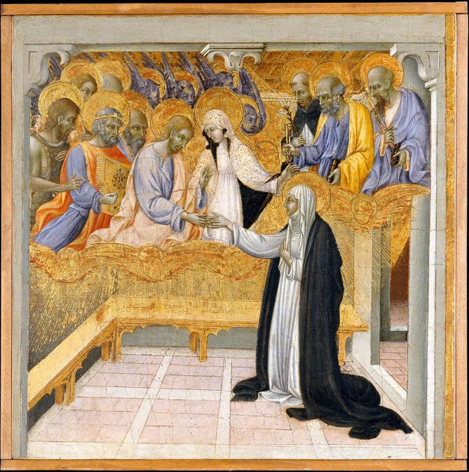 1018px giovanni di paolo the mystic marriage of saint catherine of siena