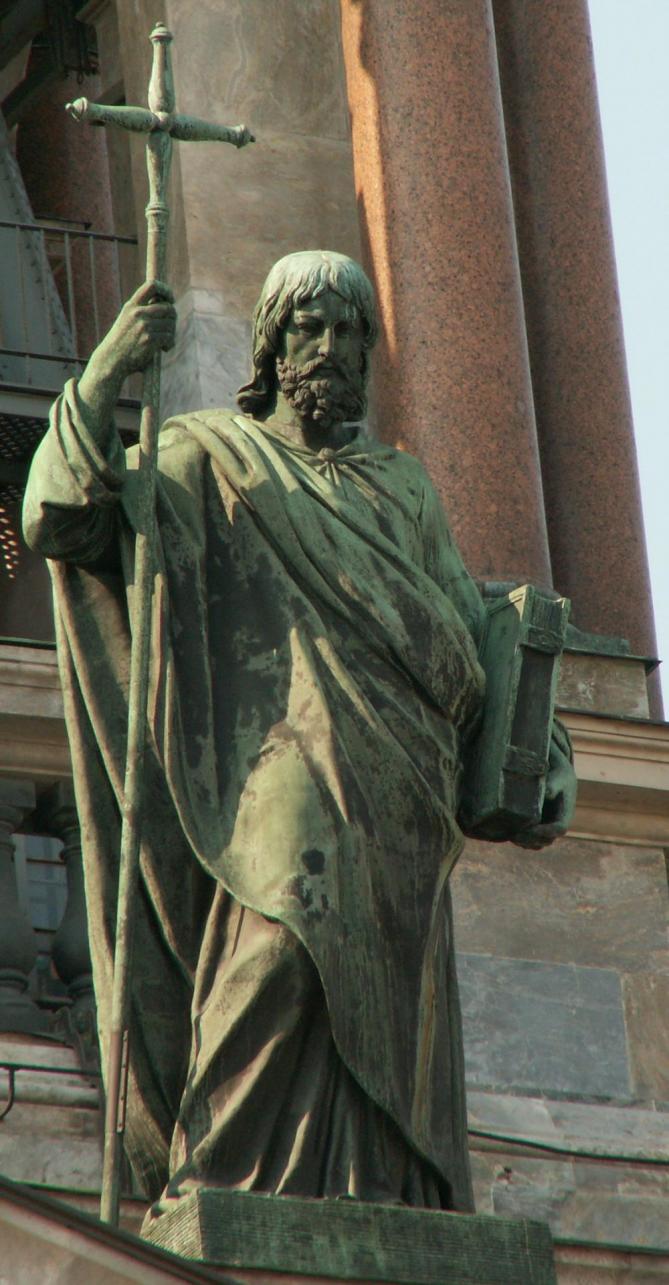 Apostle philip on st isaac cathedral spb