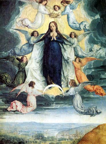 Ascension of the virgin michel sittow 2