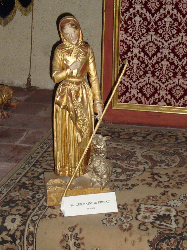 Gimont gers fr statue sainte germaine de pibrac