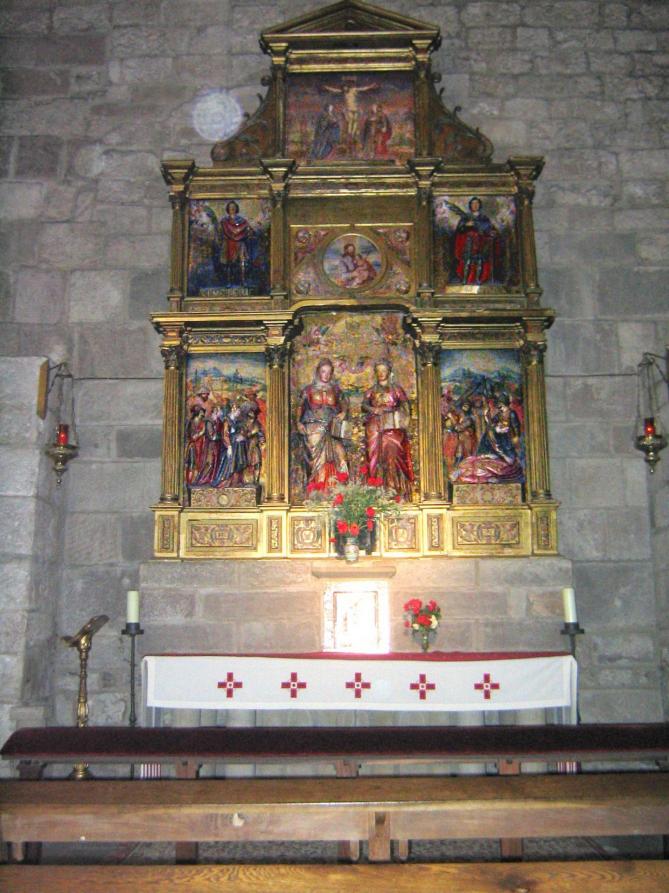 Monasterio de leyre retablo de las santas nunilo y alodia