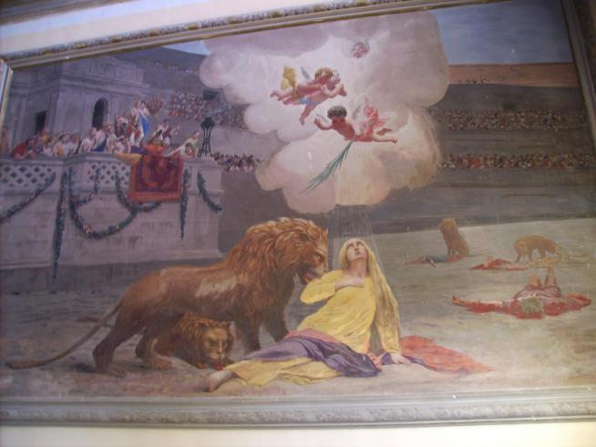 Saint euphemia left mural rovinj croatia 2006 08 28