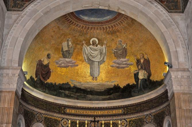 Transfiguration of jesus mosaic
