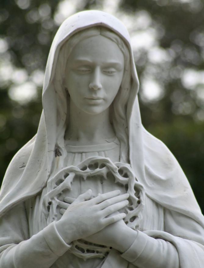 Vierge marie priere couronne d epines de jesus